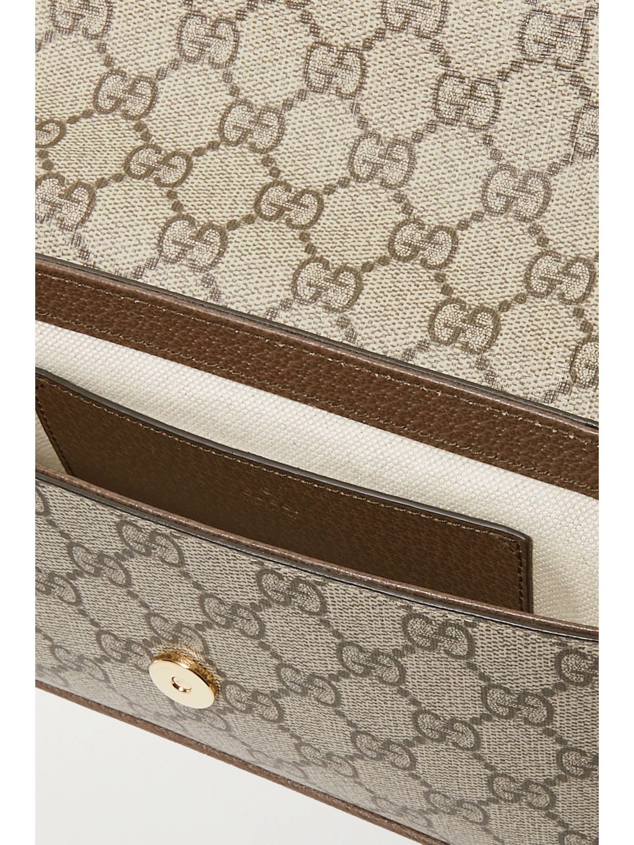 Ophidia Leather-Trimmed Printed Coated-Canvas Shoulder Bag