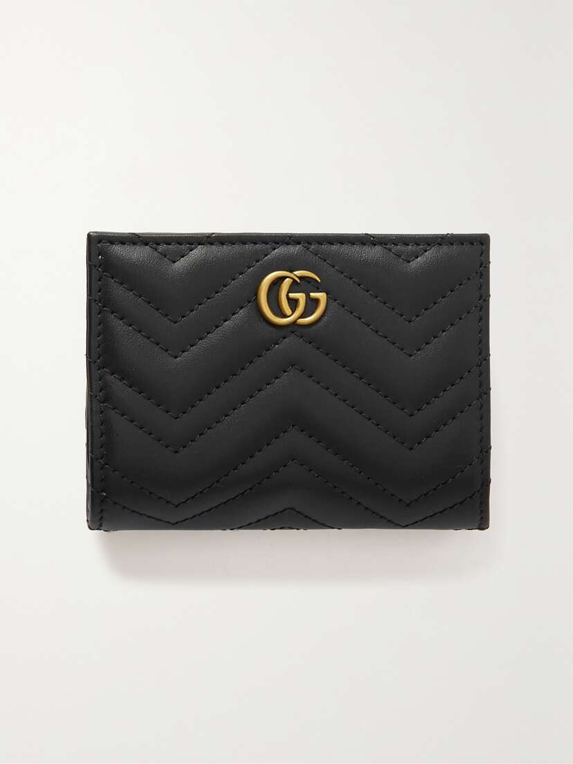 Gucci Gg Marmont 2.0 Embellished Matelassé Leather Wallet