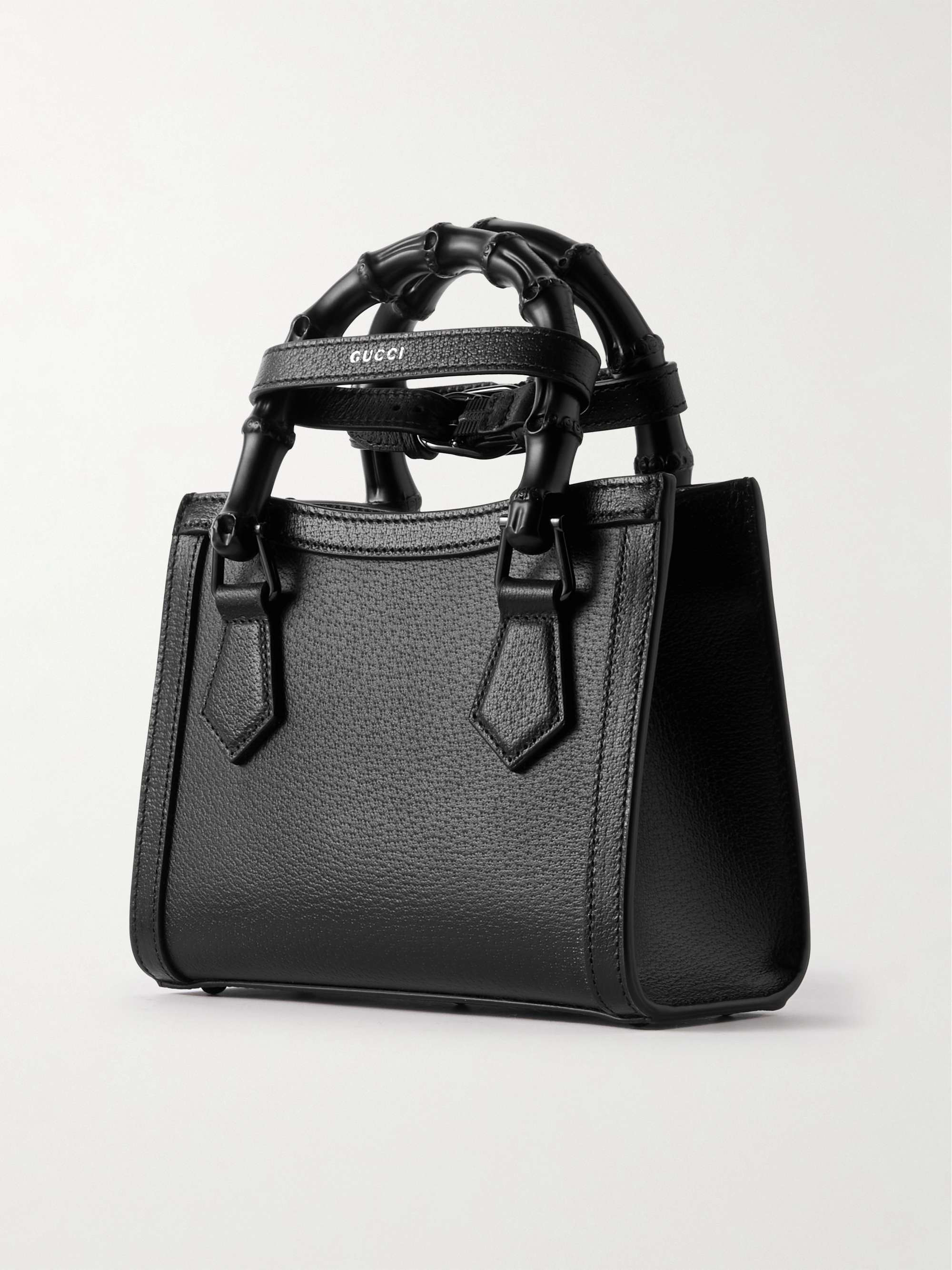 GUCCI Diana 纹理皮革迷你手提包