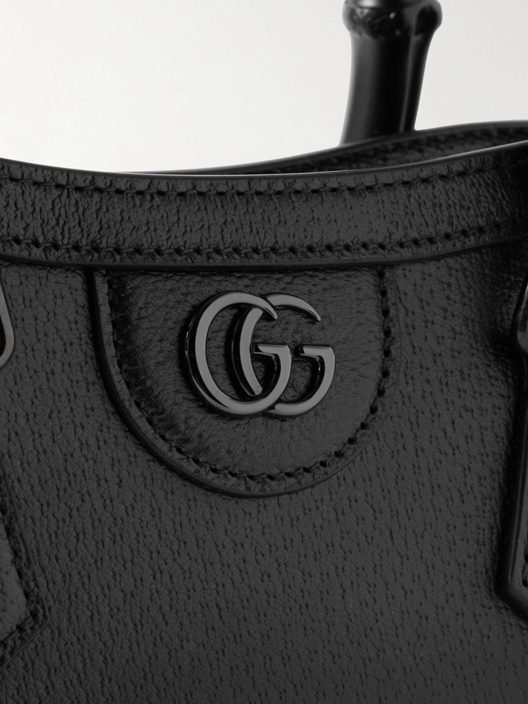 GUCCI Diana 纹理皮革迷你手提包