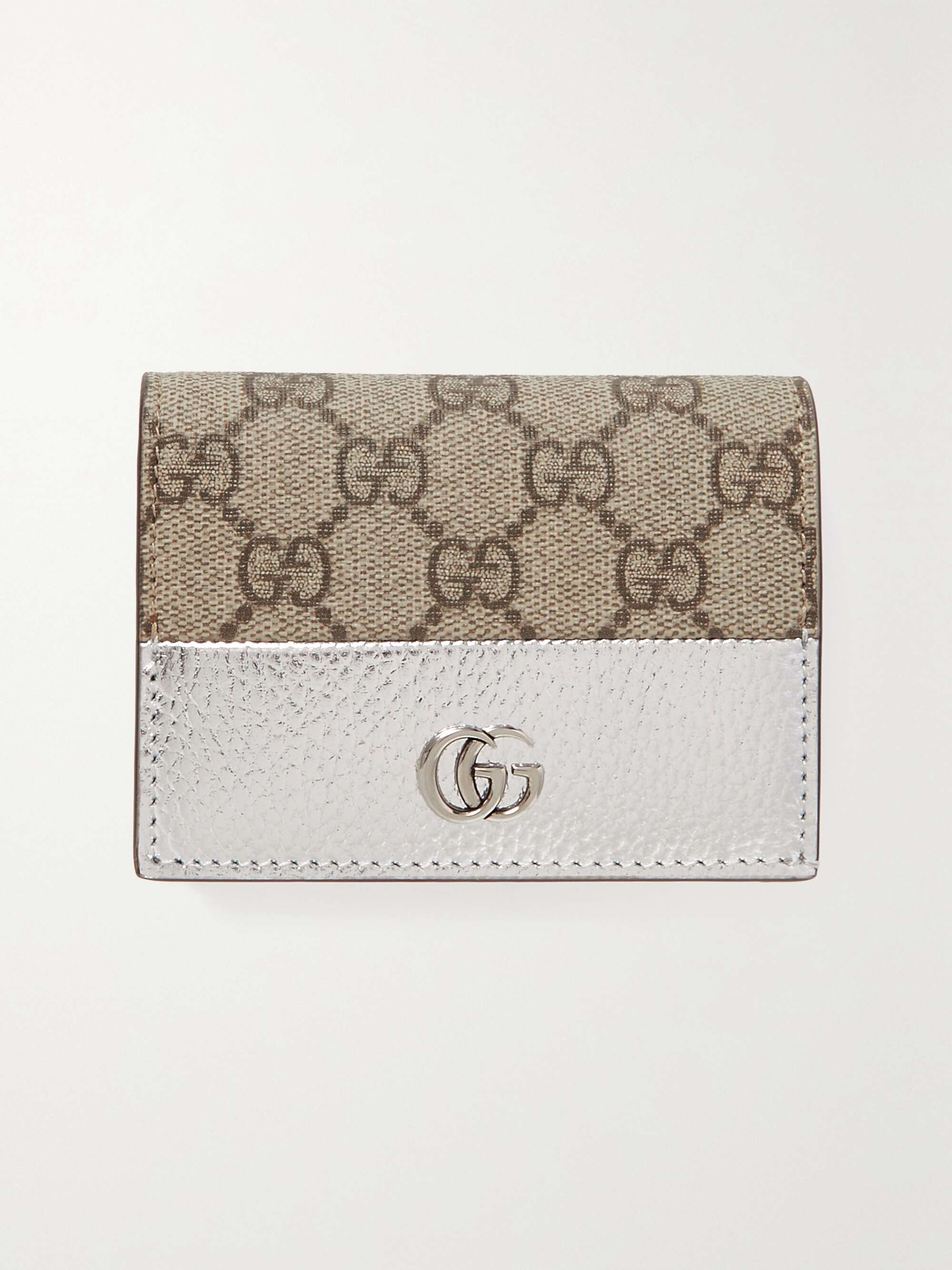 Petite Marmont textured-leather wallet