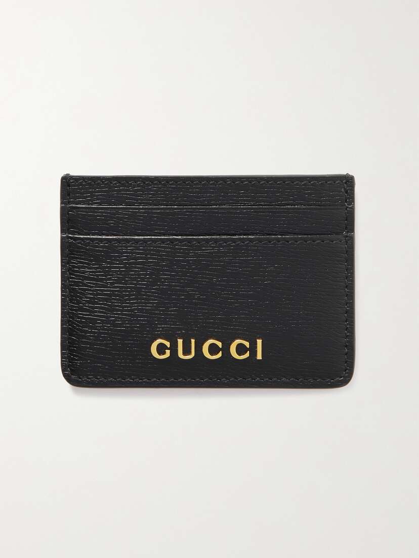 Gucci Embellished Textured-leather Cardholder