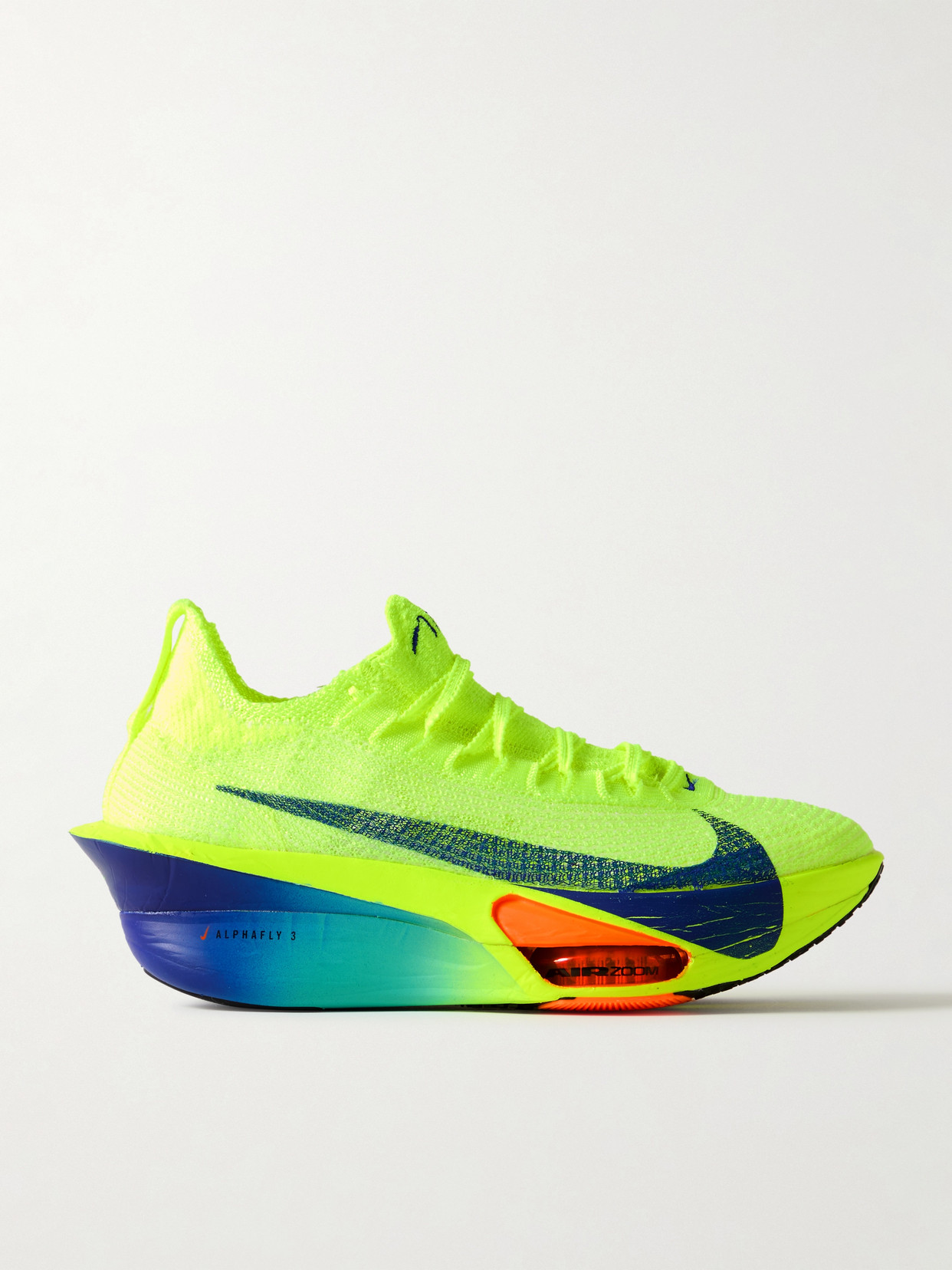 Nike Air Zoom Alphafly 3 Flyknit Sneakers In Yellow