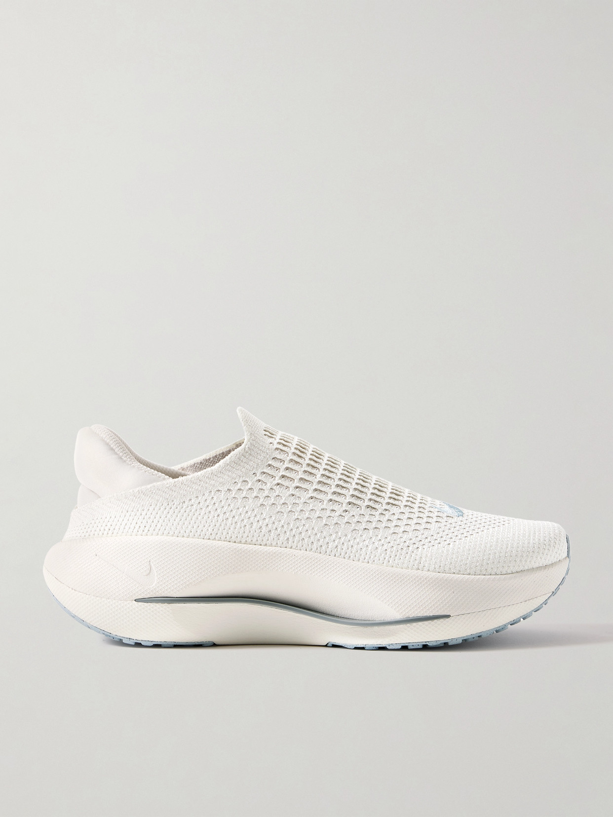 Nike Reina Easyon Embroidered Flyknit Sneakers In White
