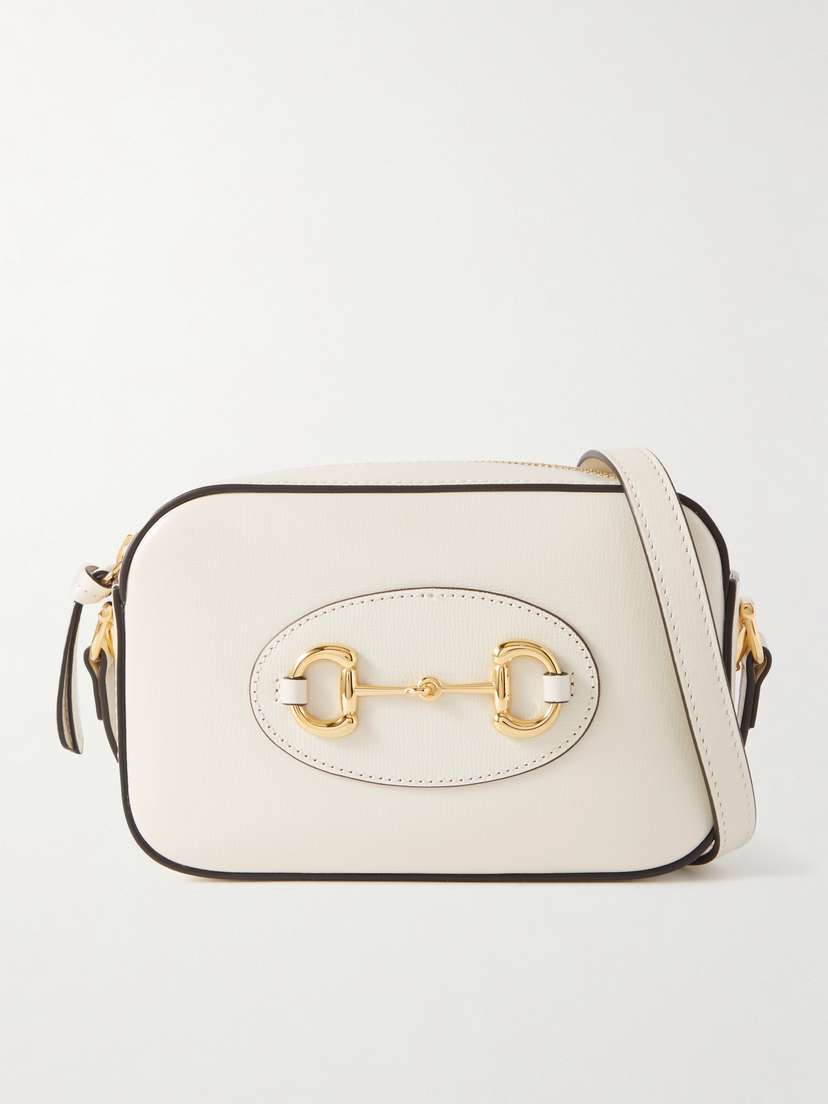 Gucci 1955 Horsebit-embellished Textured-leather Bag