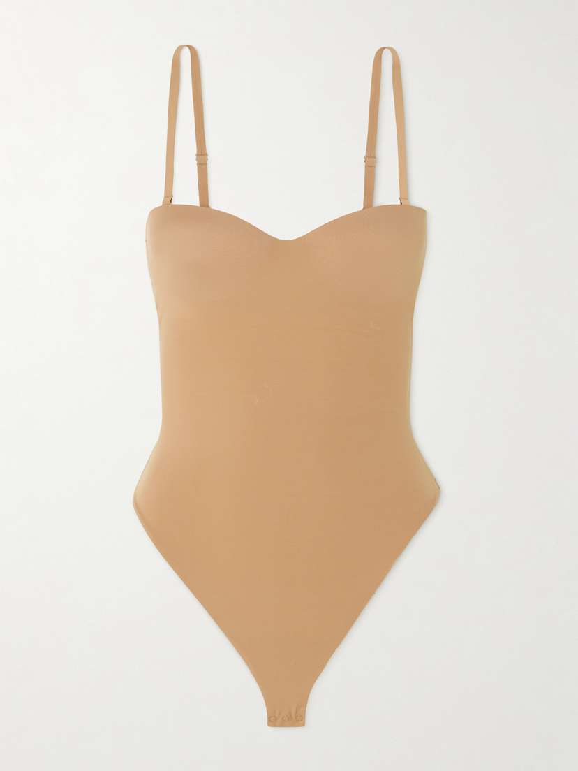 Skims Contour Lift Straight Neck Bodysuit - Sienna