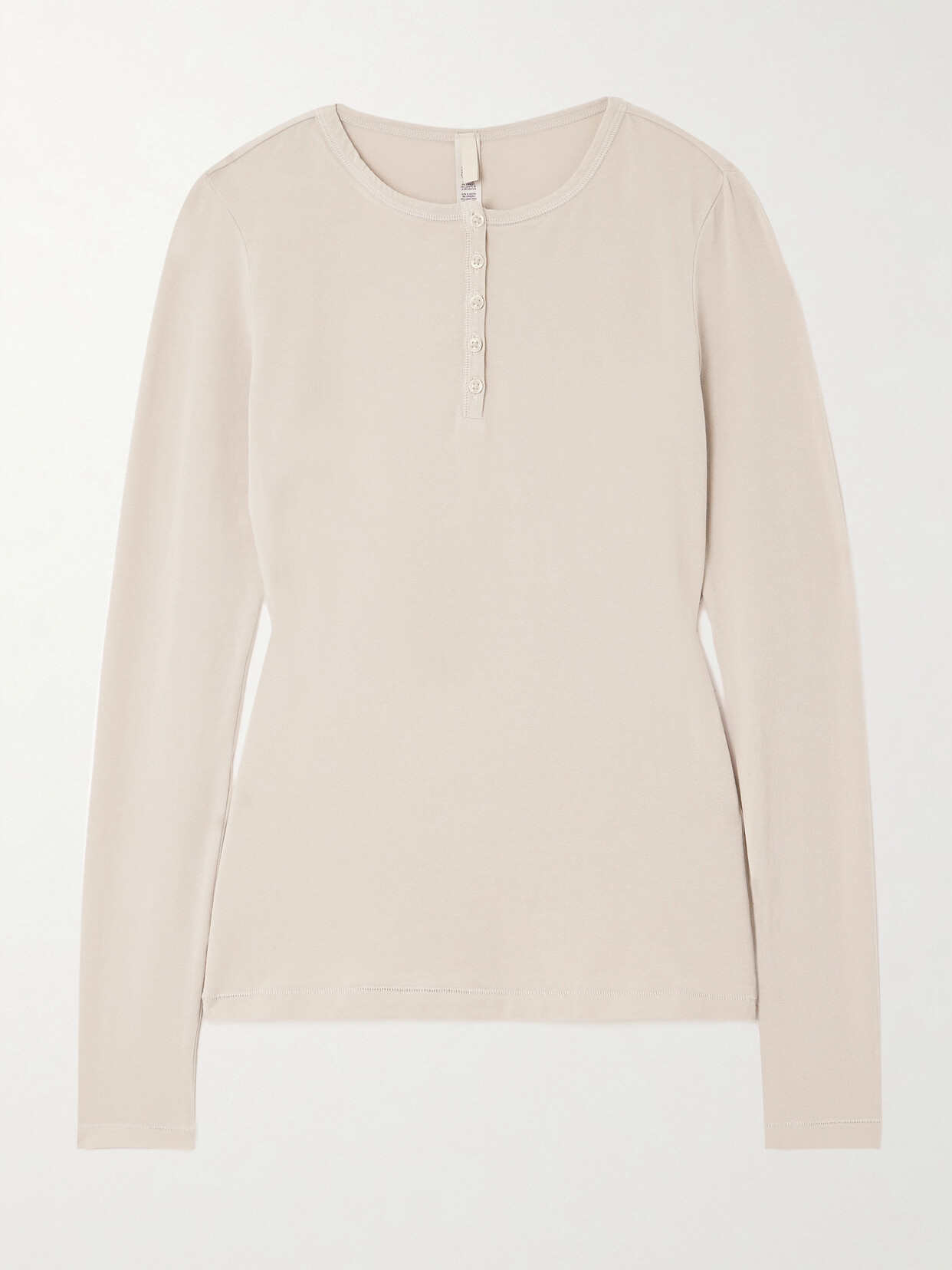 Skims - New Vintage Long Sleeve Henley - Stone