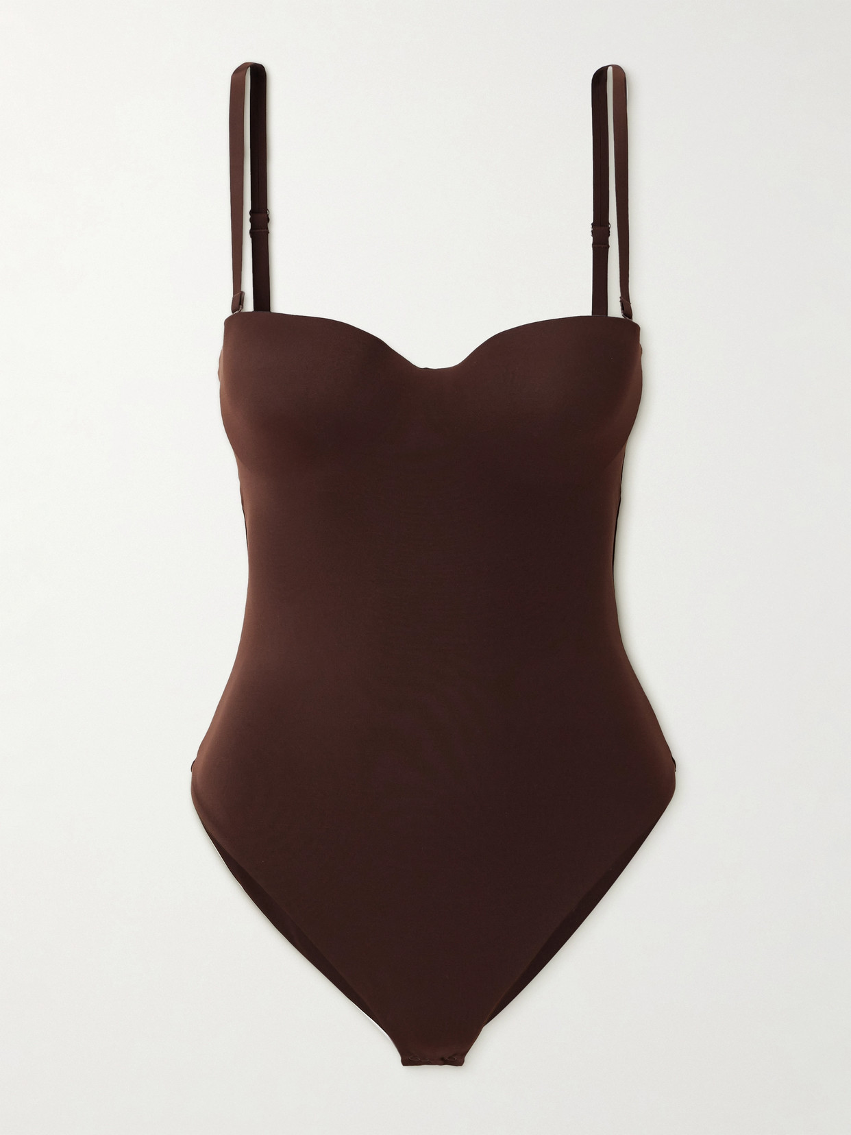 Skims Seamless Sculpt Low Back Thong Bodysuit In Cocoa