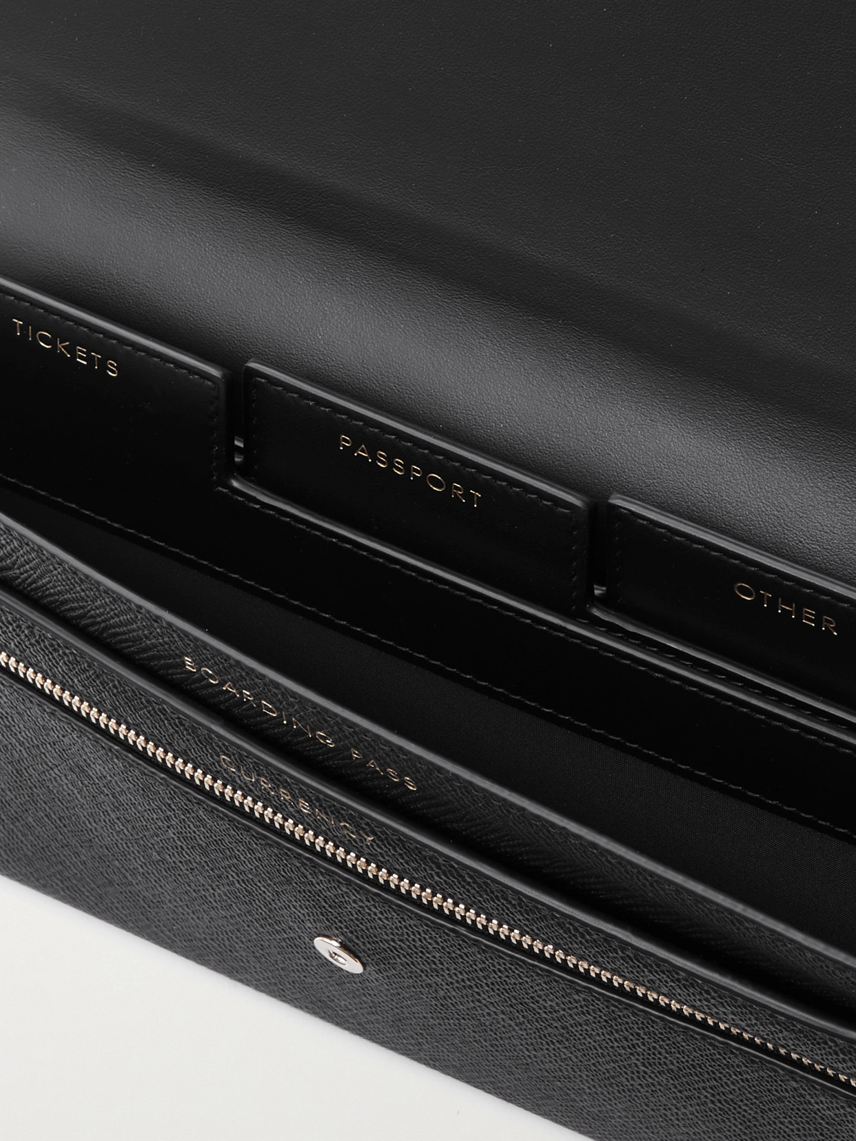 Smythson Marshall Textured-leather Travel Wallet In Unknown