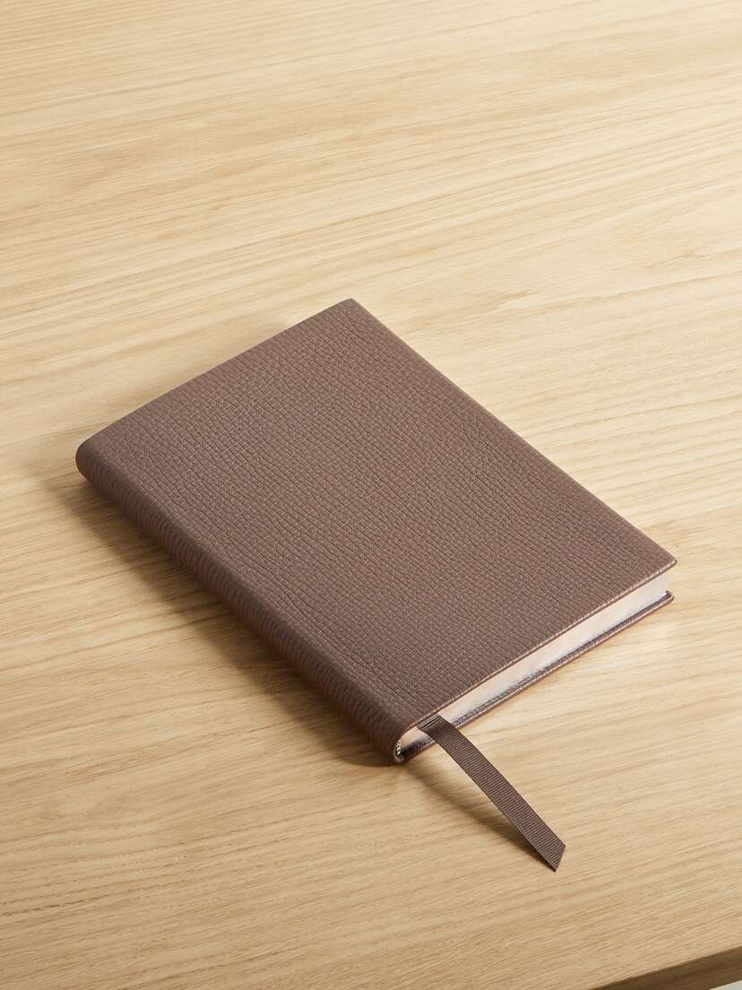 Smythson Soho Textured-leather Notebook
