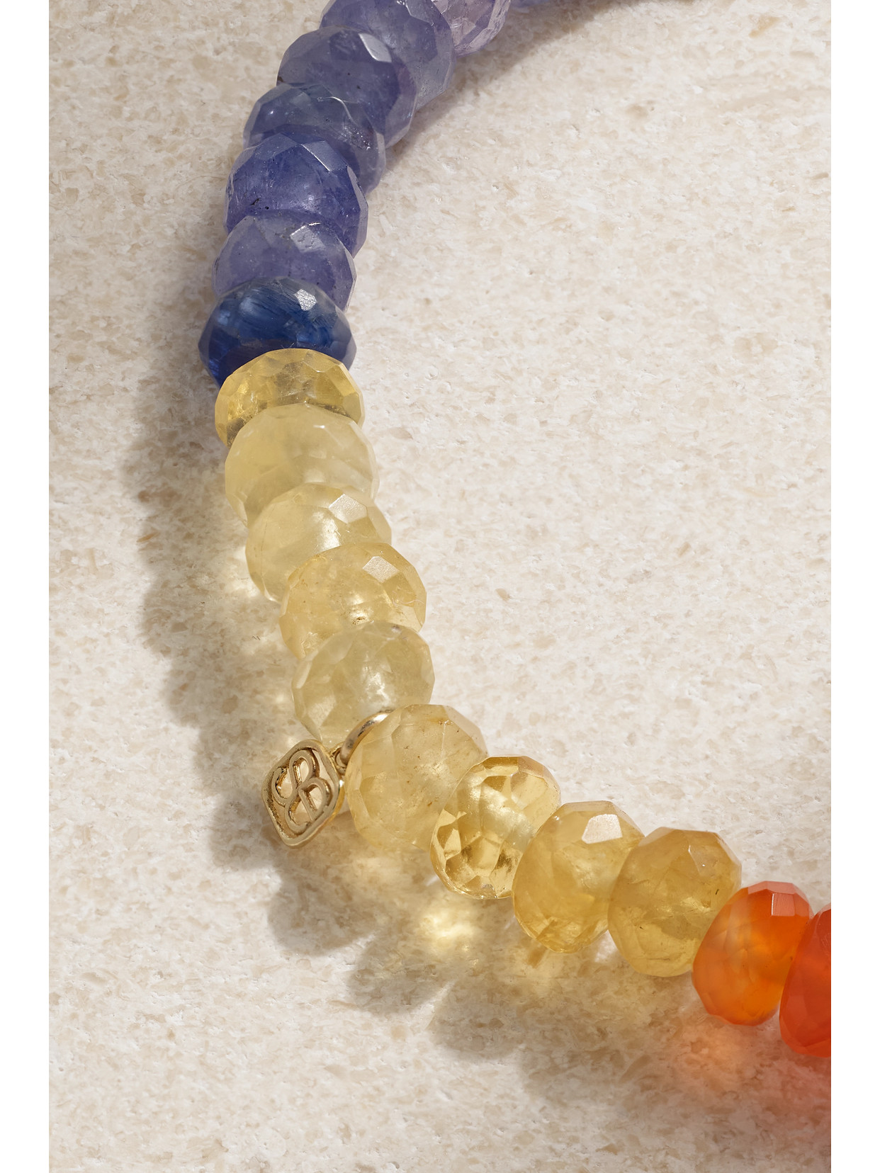 Sydney Evan Butterfly 14-karat Gold Multi-stone Bracelet In Gold