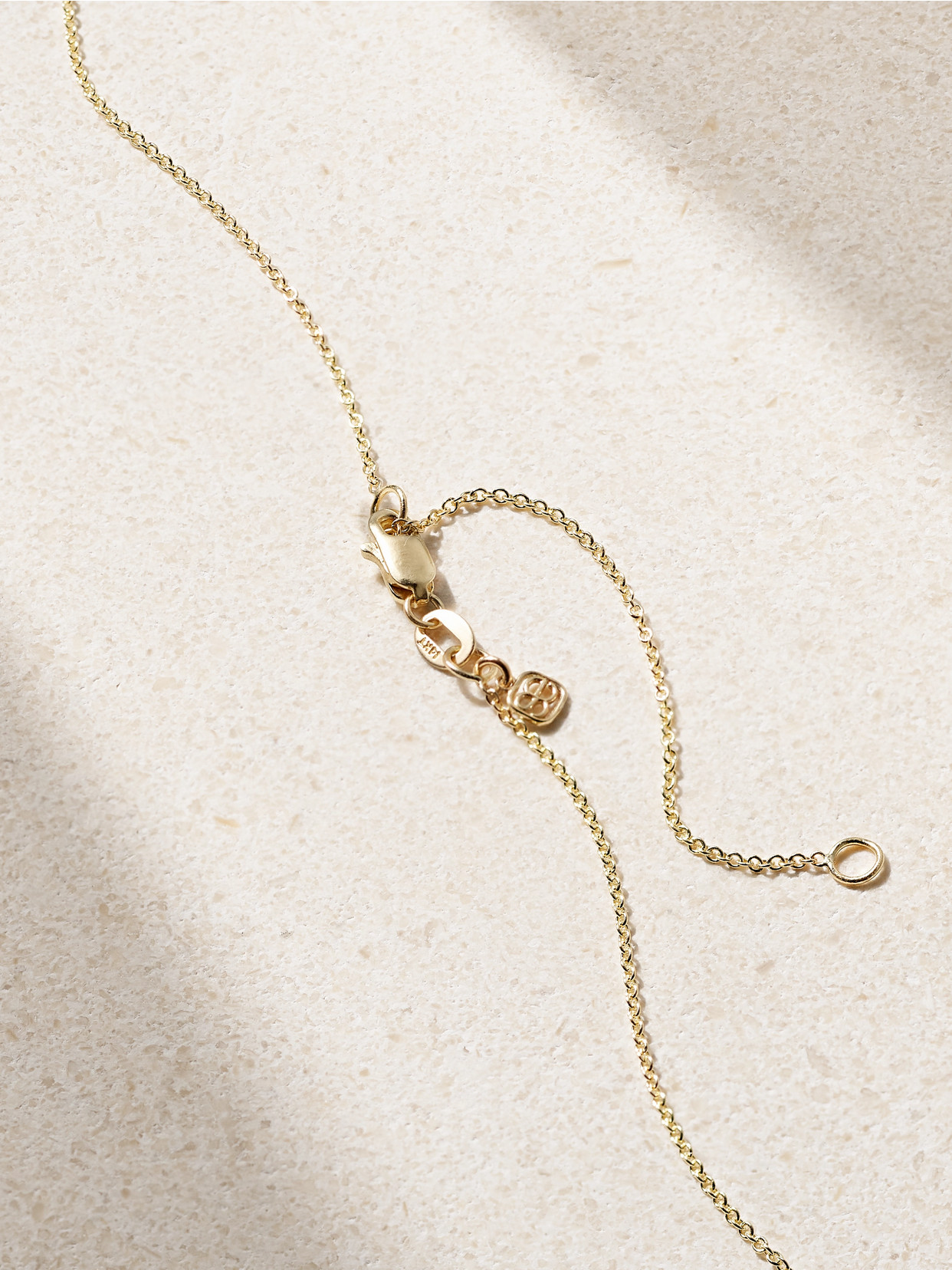 SYDNEY EVAN ICON WALLPAPER HEART 14-KARAT GOLD DIAMOND NECKLACE