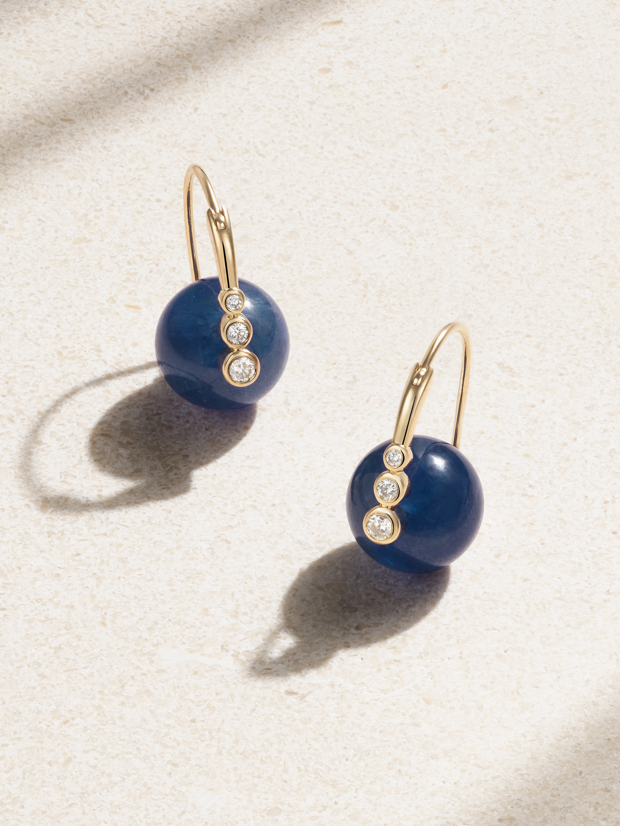 Sydney Evan - 14-karat Gold Tanzanite And Diamond Earrings - One size