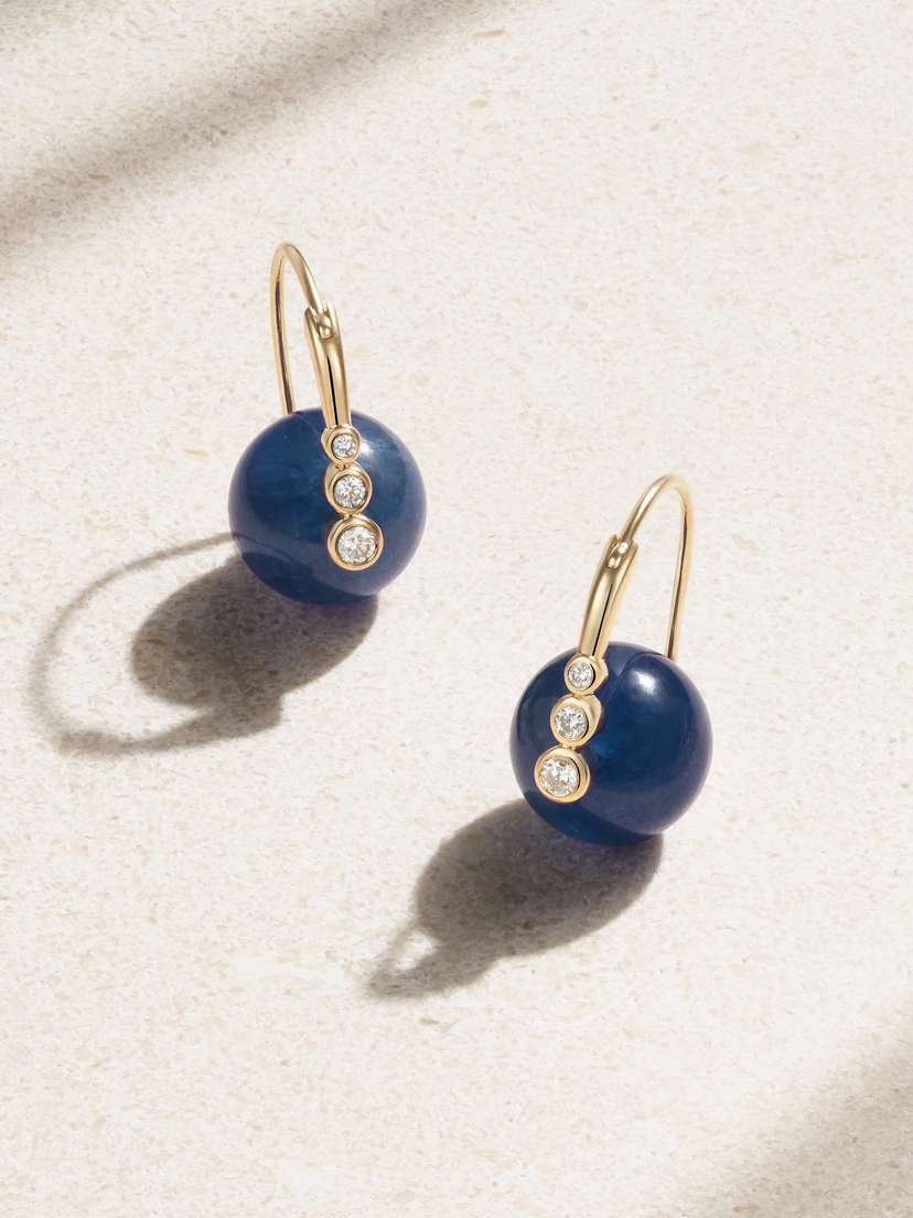 Sydney Evan 14-karat Gold Tanzanite And Diamond Earrings