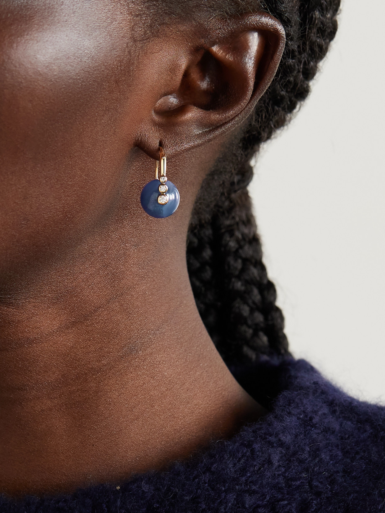 Sydney Evan 14-karat Gold Tanzanite And Diamond Earrings In Gold