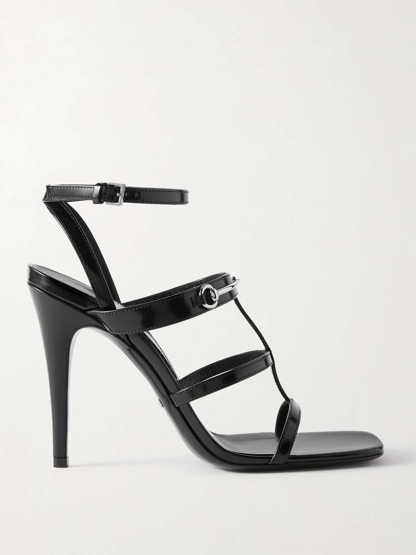 Gucci Divine Horsebit-embellished Leather Sandals