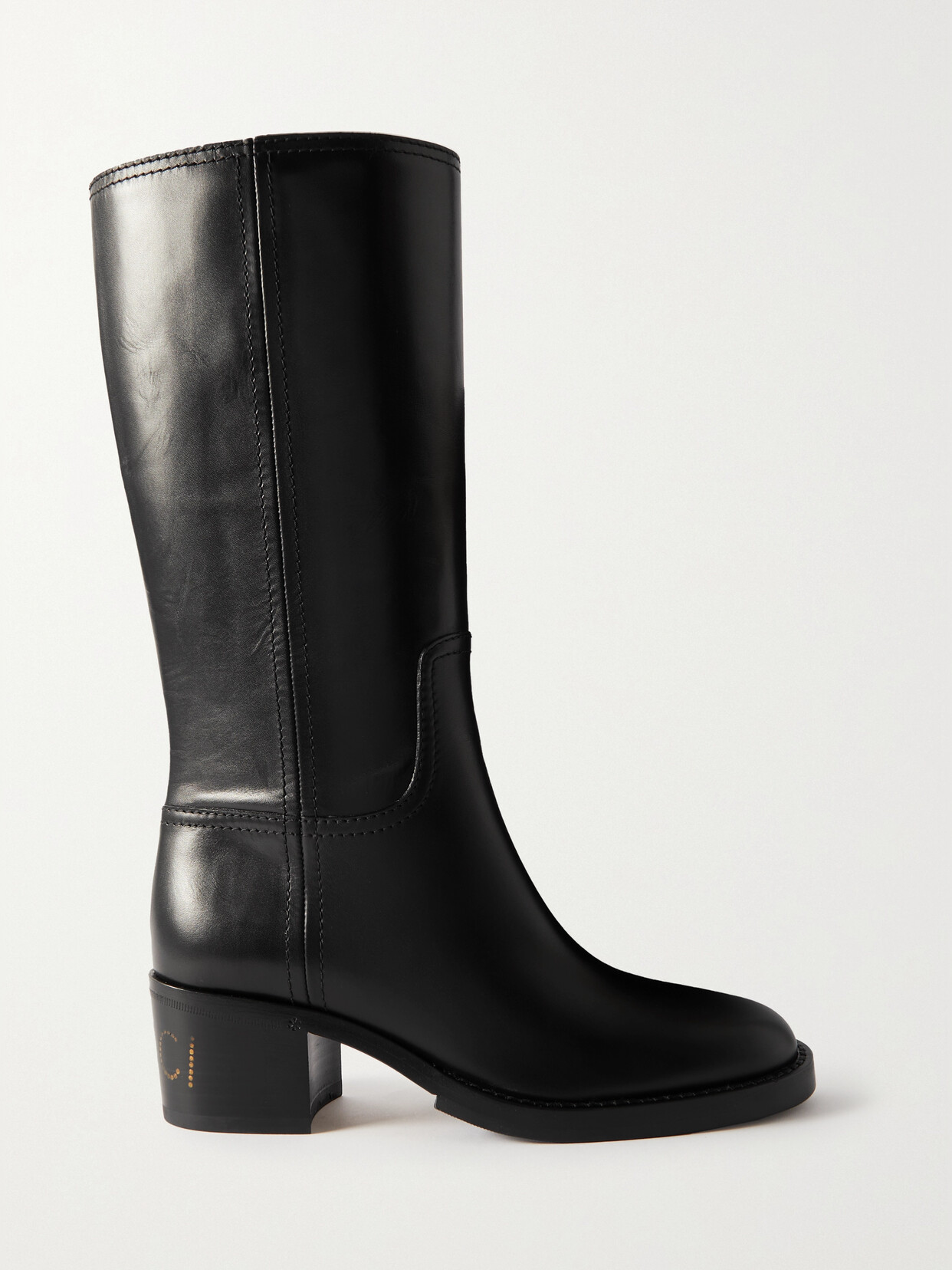 Gucci Kuny Leather Knee Boots