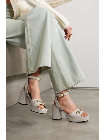 White gucci hotsell marmont sandals