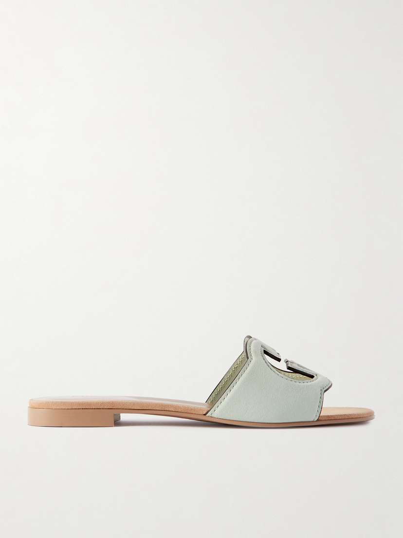 Gucci Cutout Suede Sandals