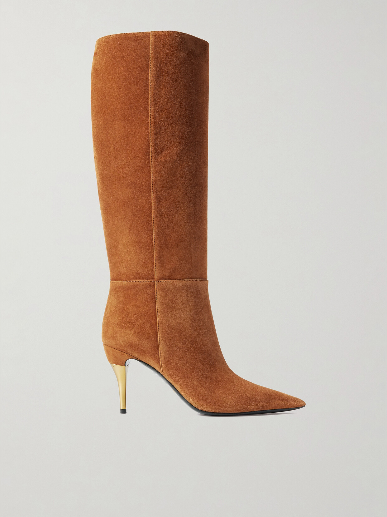 Gucci Priscilla 85 Suede Knee Boots