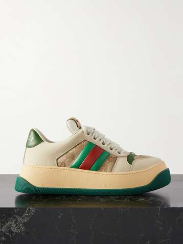 Baskets sans lacets Gucci Tennis 1977 pour femme en toile GG