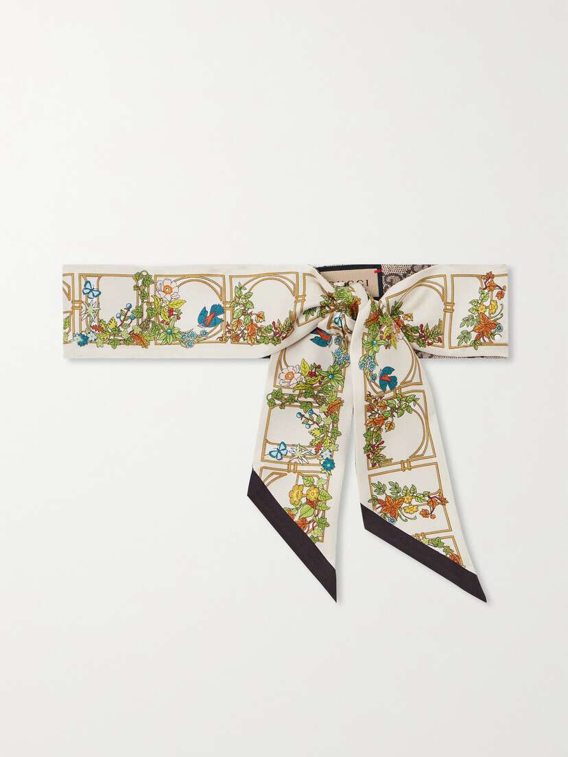 Gucci Printed Silk-twill Scarf