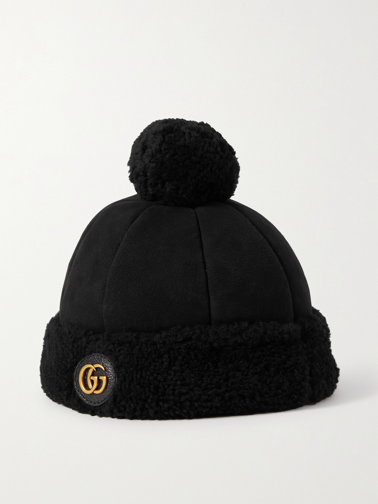 Gucci Dana Appliquéd Shearling Beanie