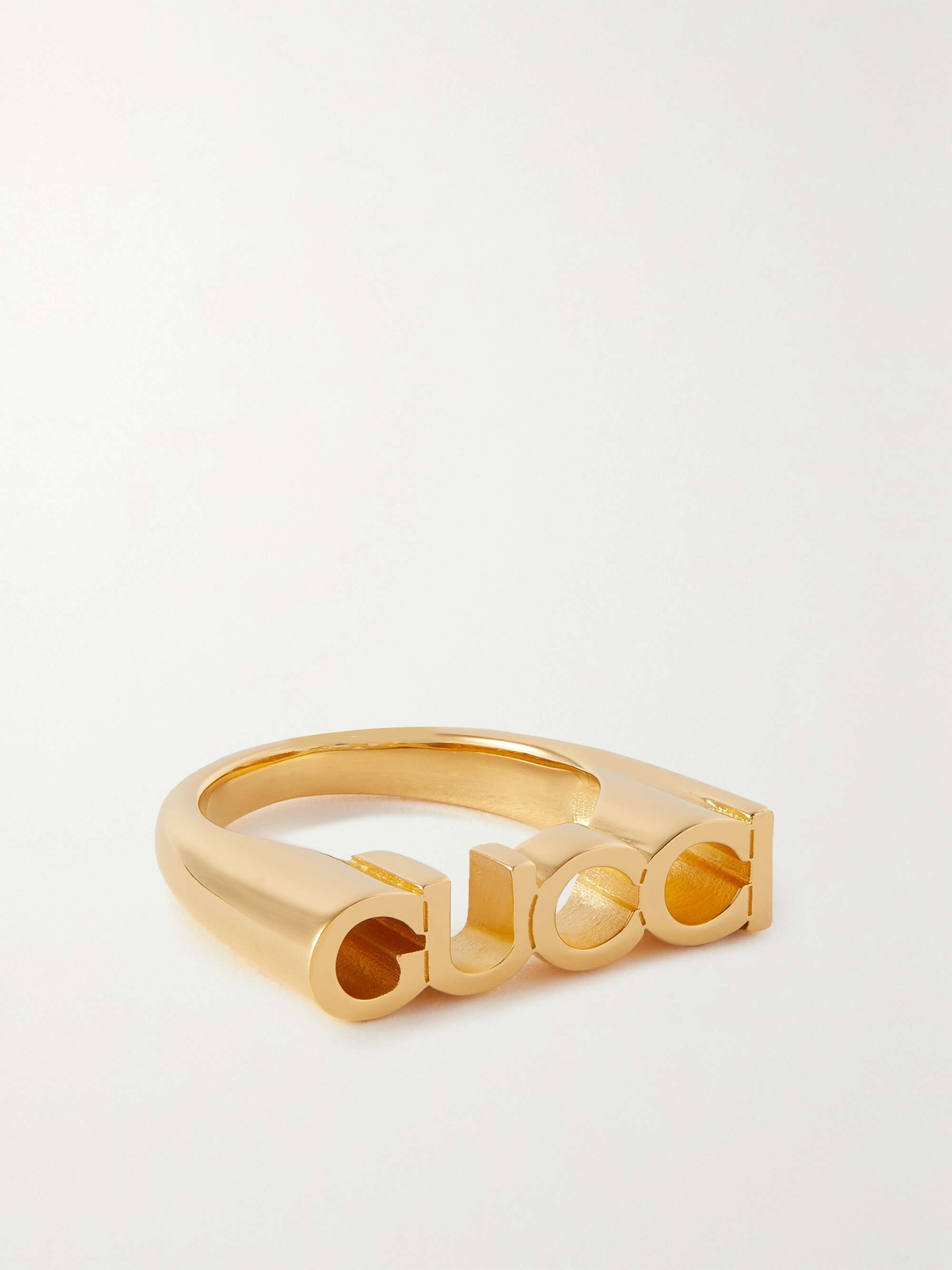 スーパーセール 半額タイムセール GUCCI ゴールドトーンリング | NET-A-PORTER アクセサリー