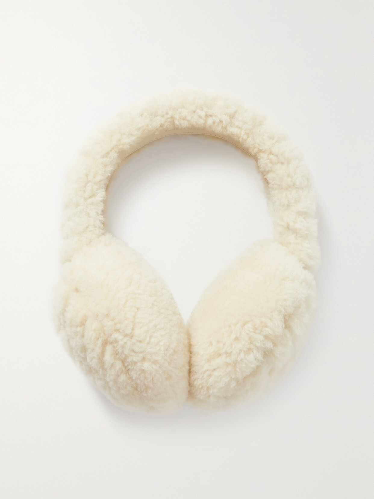 Gucci Lorella Embellished Shearling Earmuffs
