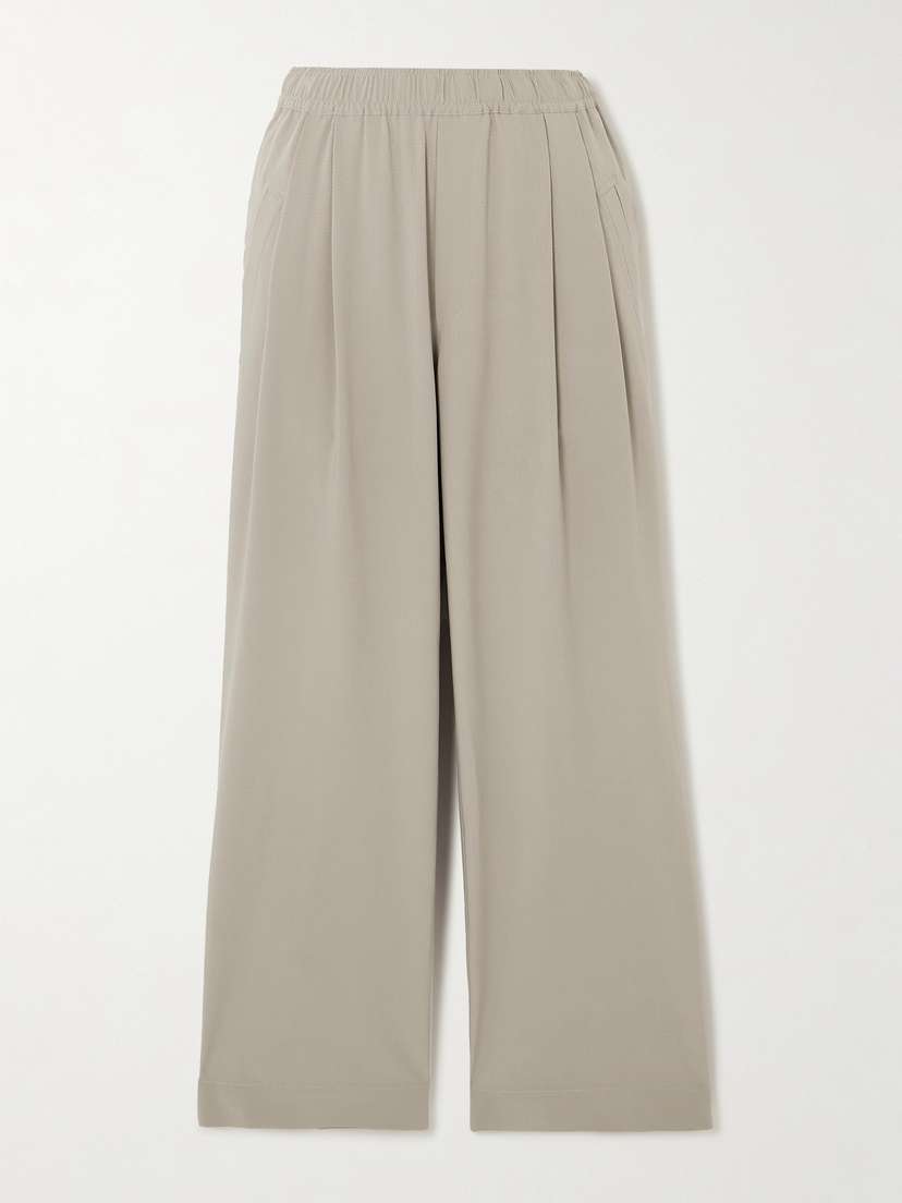 Varley Tacoma Pleated Jersey Straight-leg Track Pants - x large