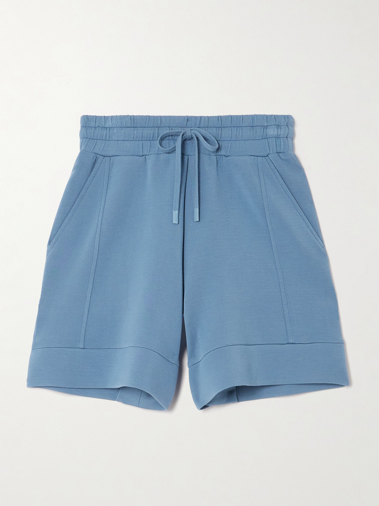 Shop Varley Alder Jersey Shorts In Blue