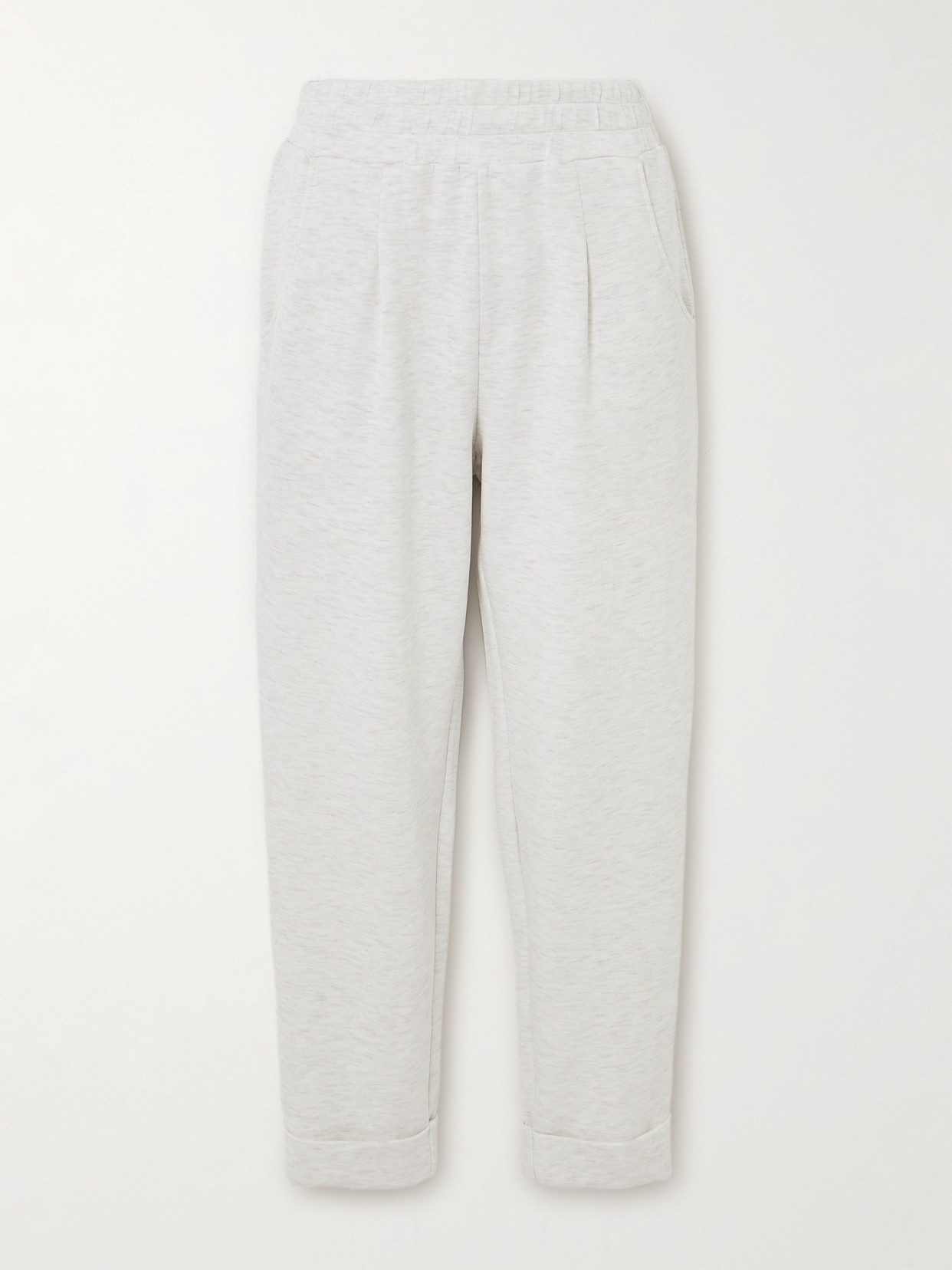 Varley The Rolled Cuff Jersey Track Pants In Ivory