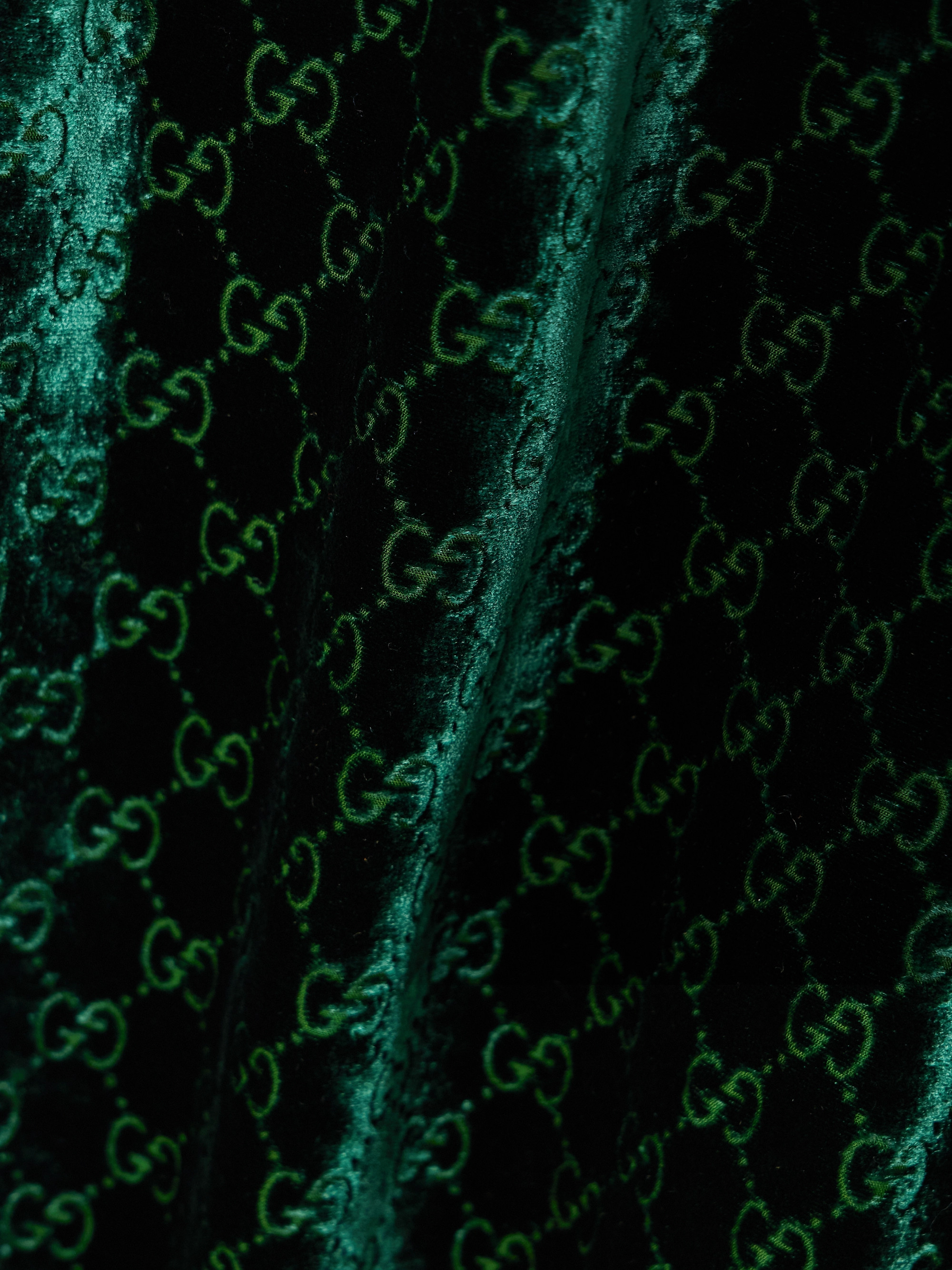 Gucci Devoré-velvet track pants