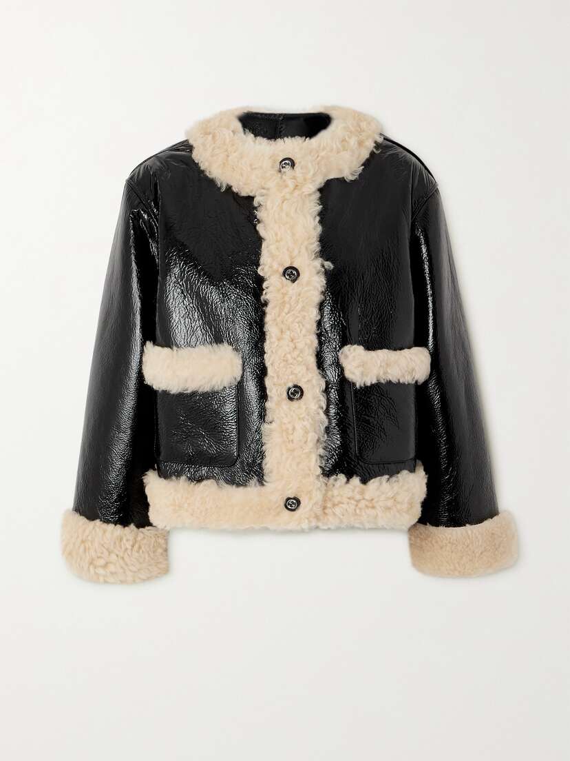 Gucci Embellished Shearling Jacket