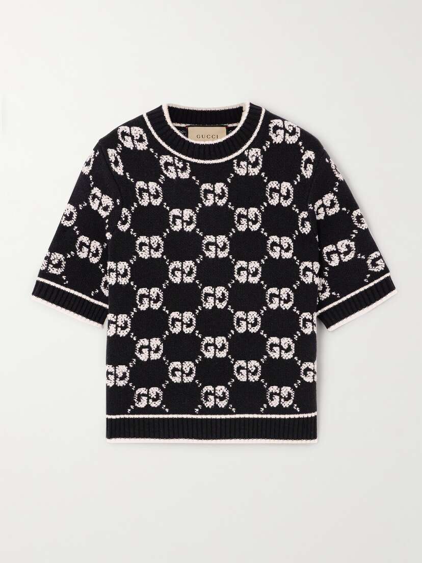 Gucci Jacquard-knit Wool-bouclé Sweater