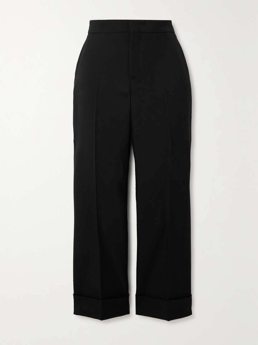 Gucci Cropped Wool Flared Pants