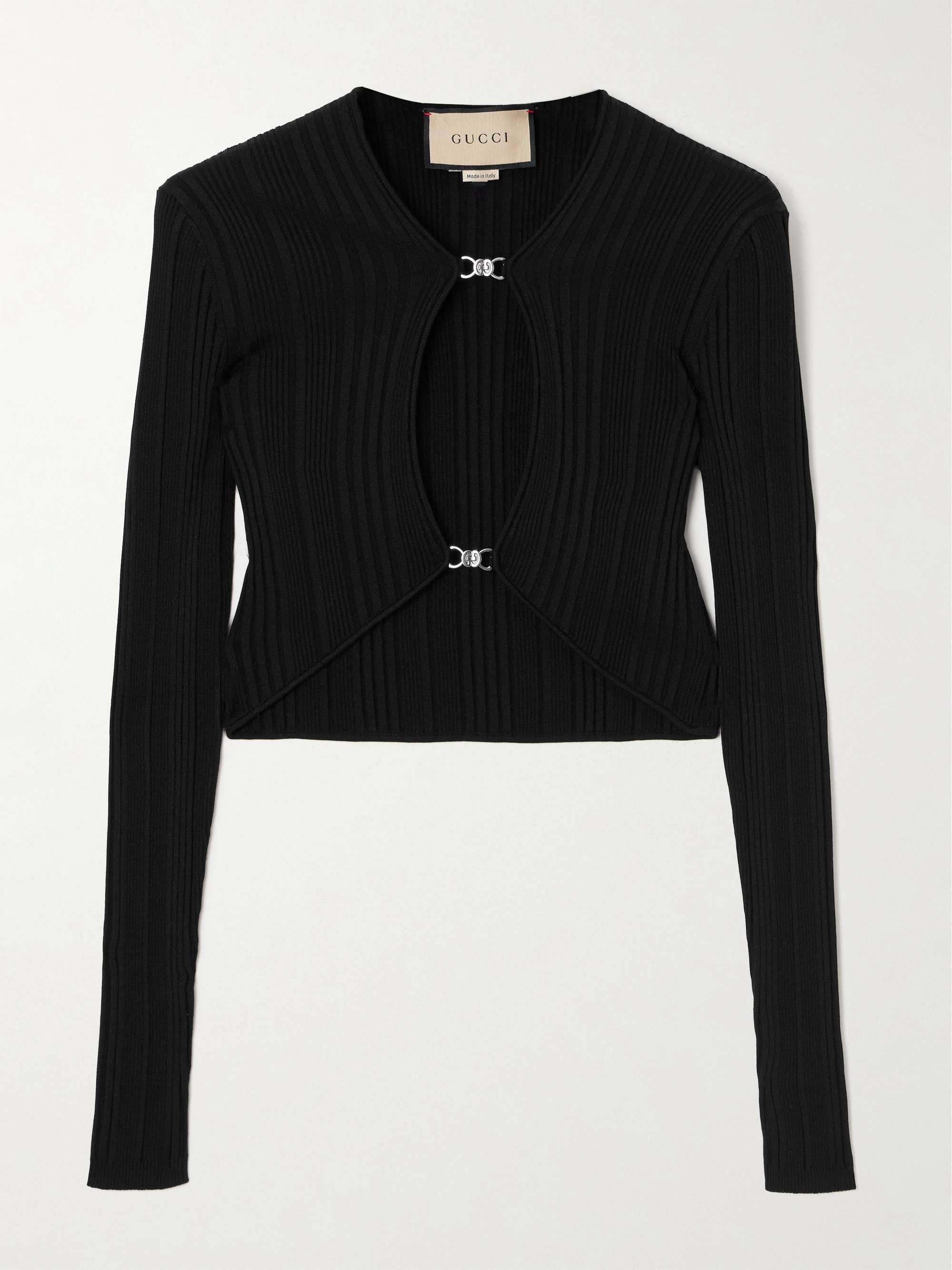 Gucci black hotsell cardigan