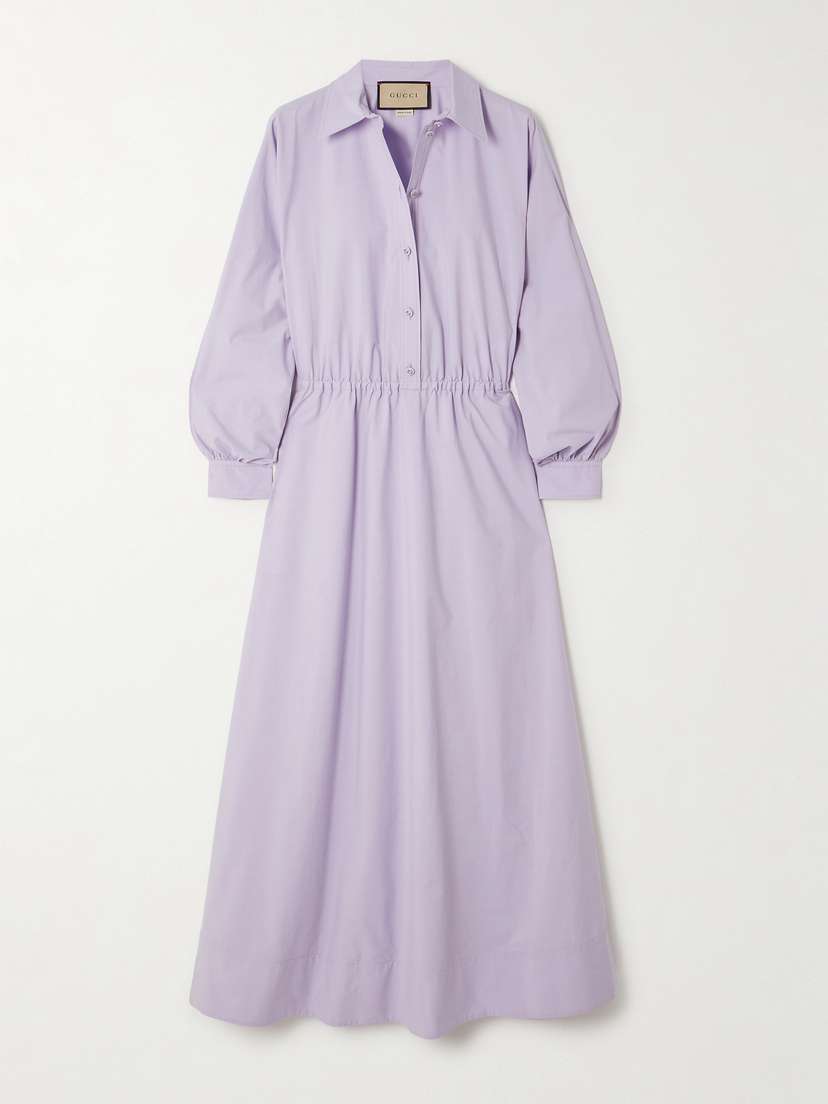 Gucci Cotton-poplin Maxi Shirt Dress