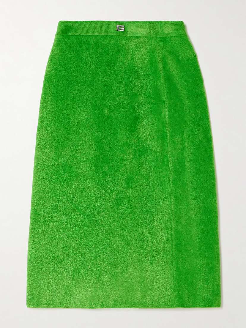 Gucci Embellished Chenille Skirt