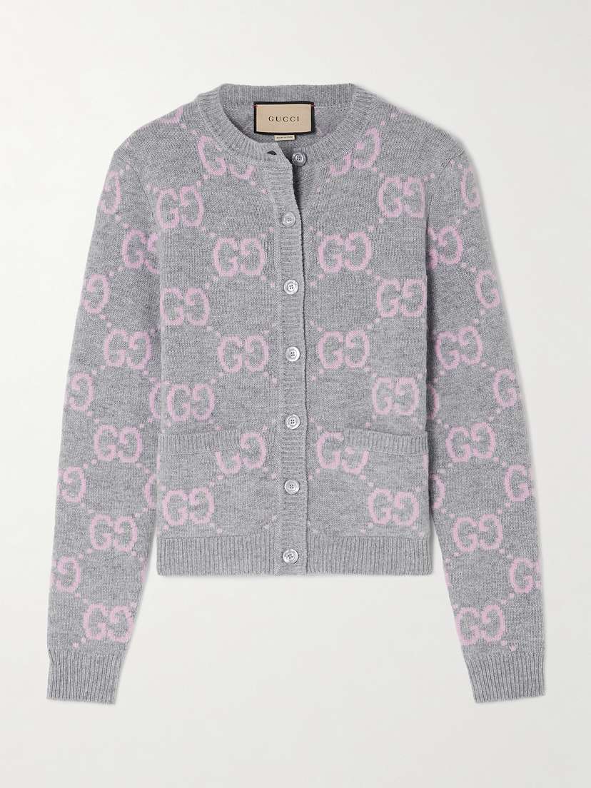 Gucci Wool-jacquard Cardigan