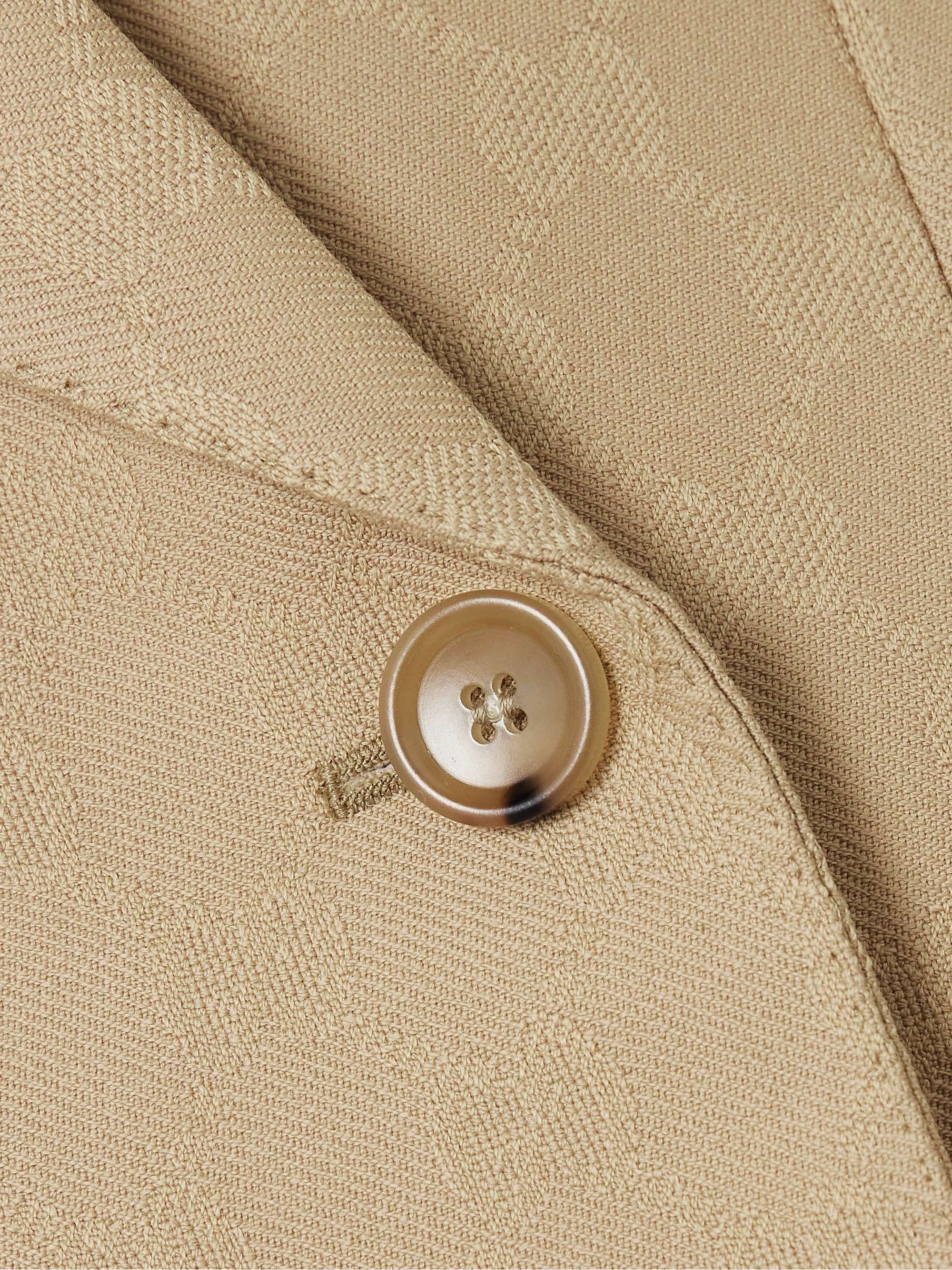 GUCCI Double-breasted wool-jacquard blazer