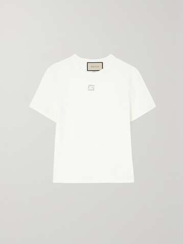 Gucci Nautical Sailor Logo Cropped Top Tshirt