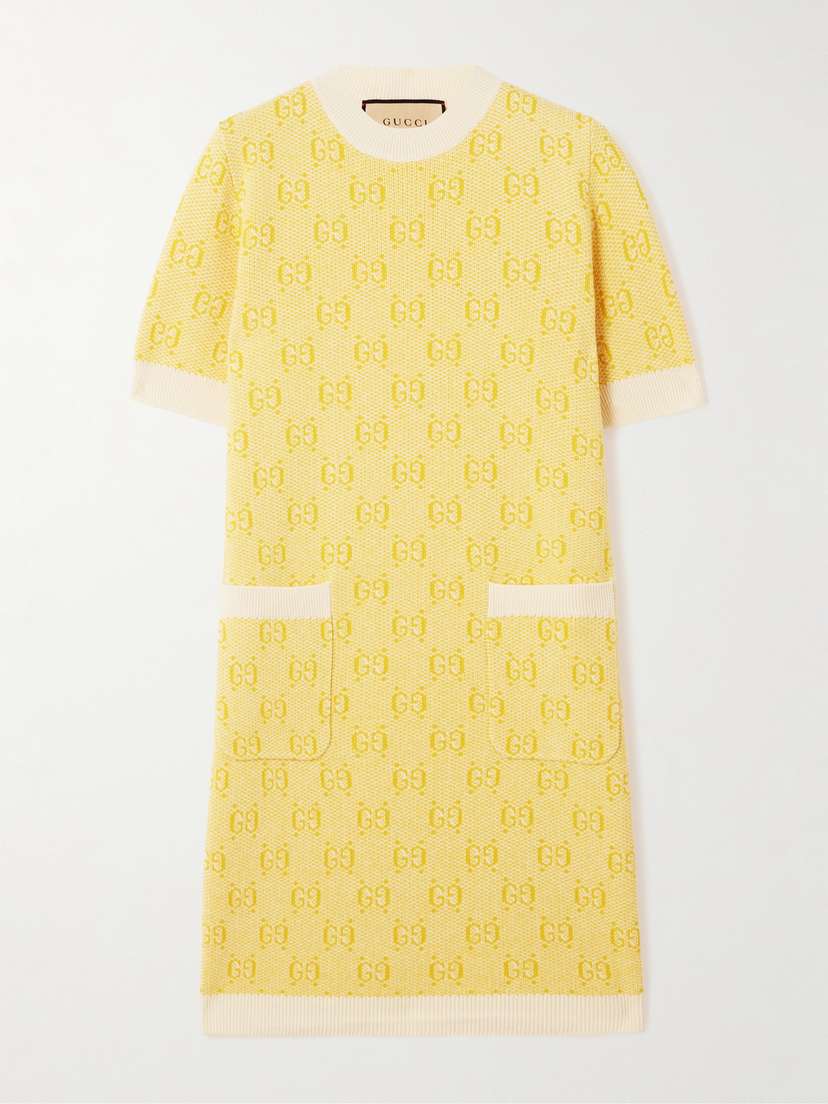 Gucci Wool-jacquard Mini Dress