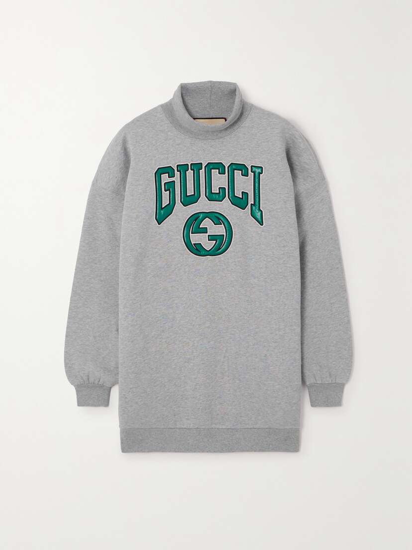 Gucci Appliquéd Cotton-jersey Sweatshirt