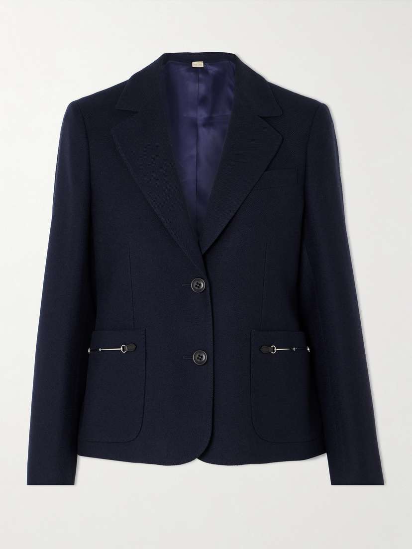 Gucci Horesbit-detailed Cashmere-twill Blazer