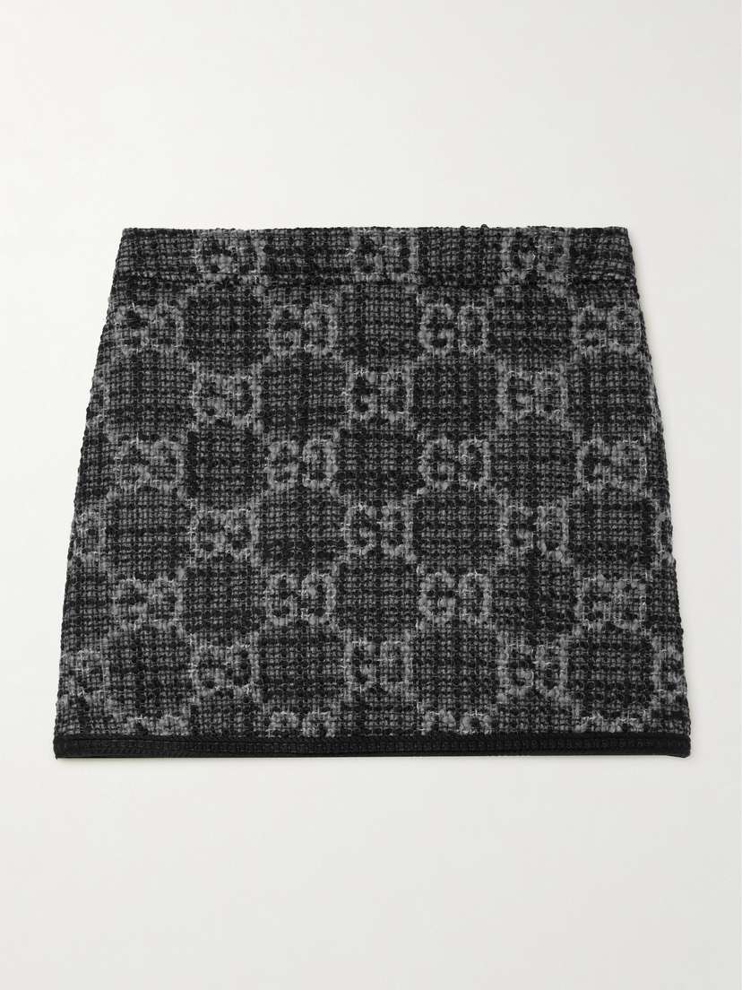 Gucci Wool And Cotton-blend Tweed Mini Skirt