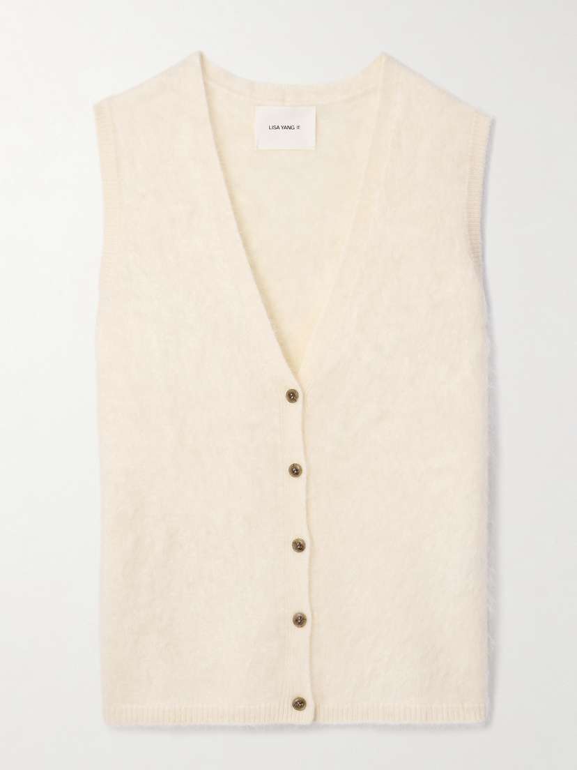 Lisa Yang Astrid Brushed-cashmere Vest