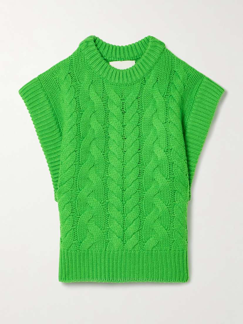 Lisa Yang Hayley Cable-knit Cashmere Vest