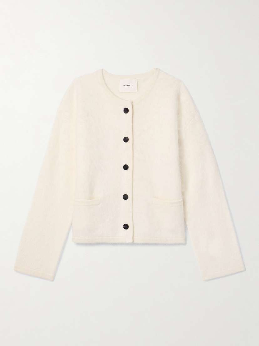 Lisa Yang Kiana Brushed-cashmere Cardigan