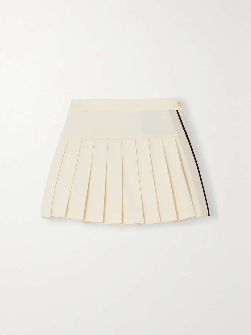 Palm Angels Pleated Crepe Tennis Skirt